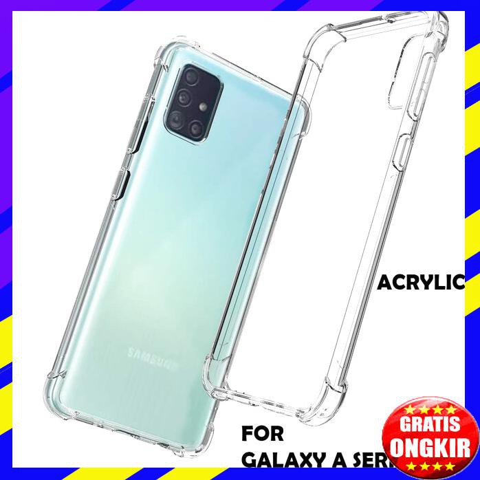 ACC HP SAMSUNG A01 A51 A71 CASE ANTI CRACK FIBER SILIKON CASING HARD SOFT SAMSUNG A71