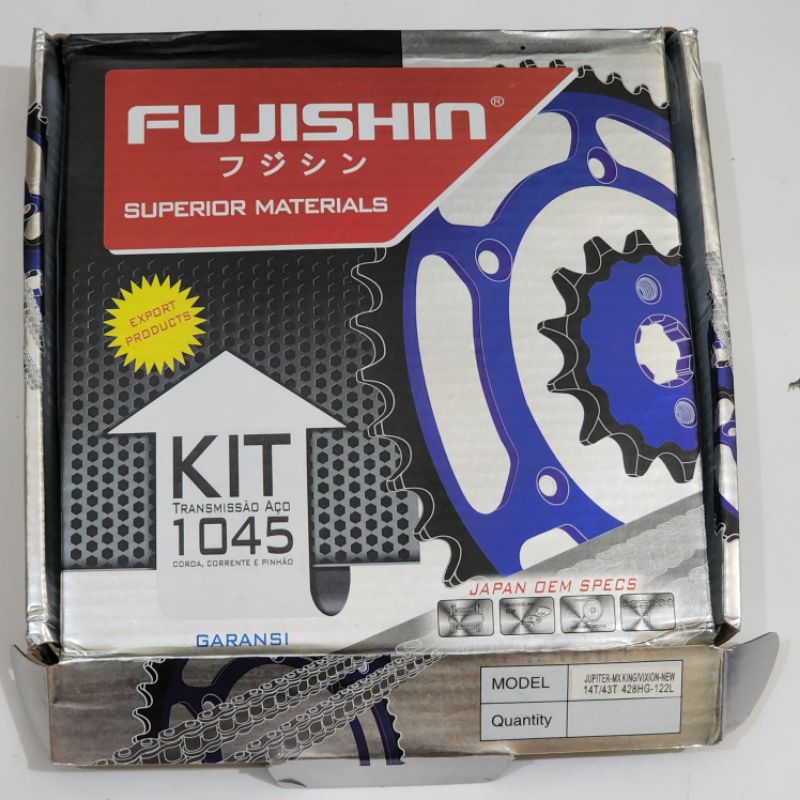 Gear Gir Set Paket Jupiter MX Fujishin Rantai Baja