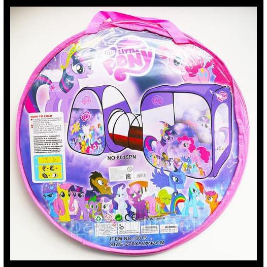 Original Tenda Terowongan Little Pony Ungu 8015Pn Tenda Mandi Bola