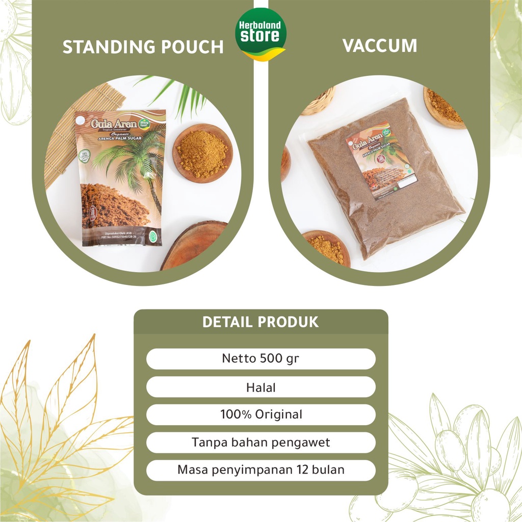 ILFAZY FOOD Gula Aren Semut Organik Murni 500 gram