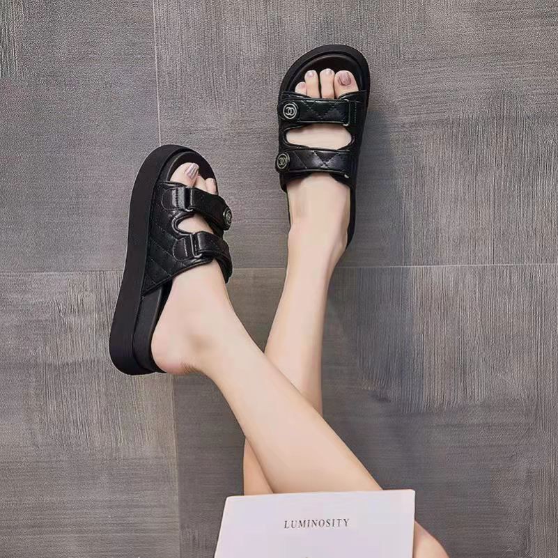 Free Box Sepatu Sandal Import NS C168 Sandal Gunung Wedges Fashion Wanita Korea Termurah