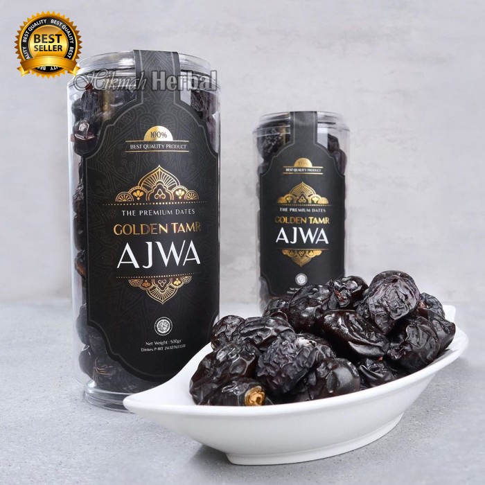 

Kurma Ajwa ( Kurma Nabi ) Asli Dan Murah Isi 1/2 Kg.