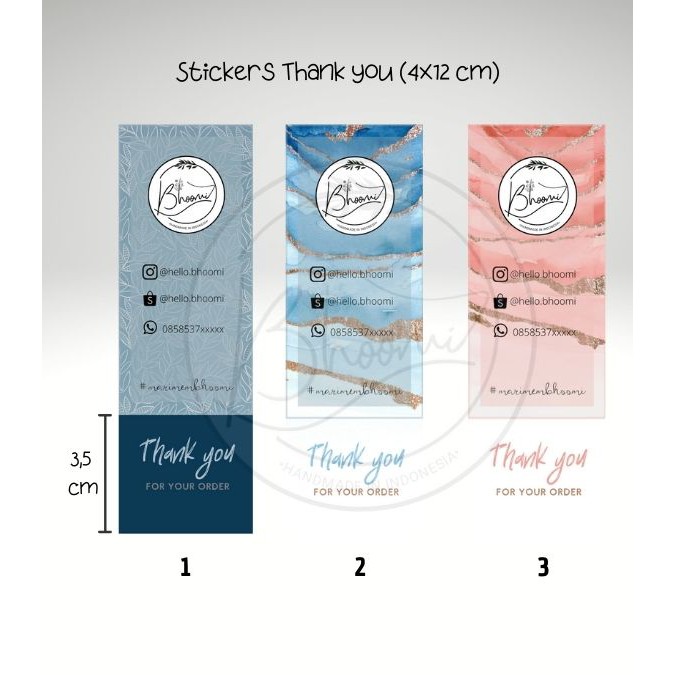 

STICKER THANKYOU WARNA(8PCS/SET) - STICKER OLSHOP - STICKER PACKAGING