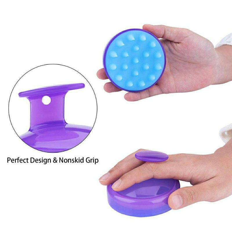 family games Sikat Sisir silicon keramas pijat anti ketombe antirontok lembut edgefinger dengan tuas