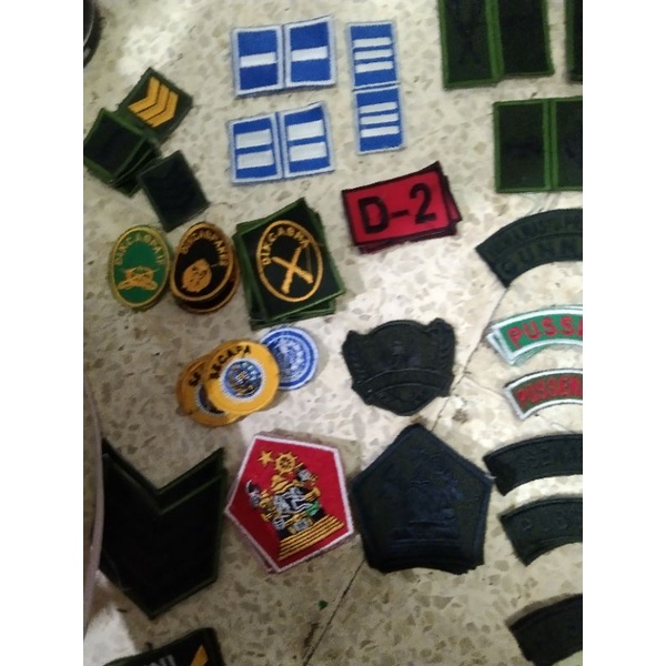 bordir atribut TNI AD