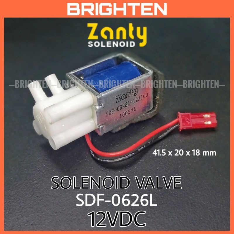 SDF-0626L Zanty Solenoid Valve 12VDC Katup Udara Electric 12V