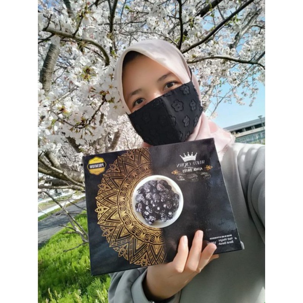 

kurma Ajwa 1kg Asli dari Madinah Promo free madu