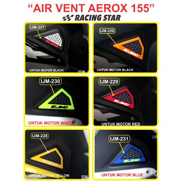 AIR VENT YAMAHA AEROX 155 - YAMAHA AEROX 155 - AKSESORIS YAMAHA AEROX 155