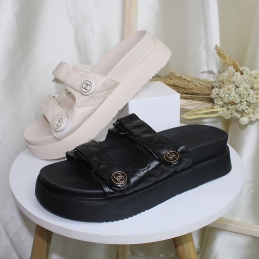 Free Box Sepatu Sandal Import NS C168 Sandal Gunung Wedges Fashion Wanita Korea Termurah