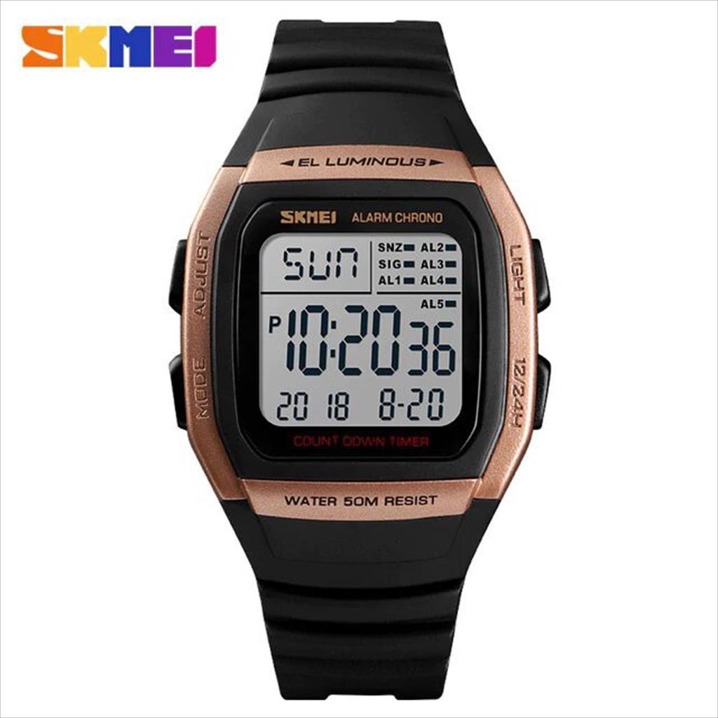 Jam Tangan Pria / SKMEI 1278 Men LED Digital Double Time / Jam Tangan Digital Original / SKMEI