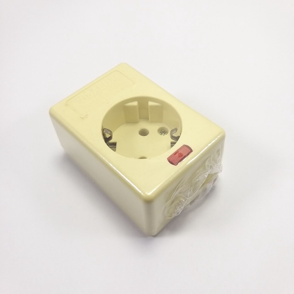 Socket Stop kontak tempel ob tanpa kabel ARDE 1 lubang VISALUX VA-5201