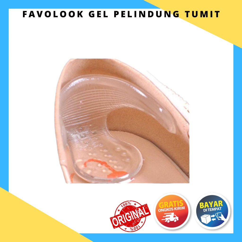 Favolook Silikon Gel Pelindung Tumit Kaki Shoe Cushion - Z166