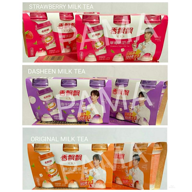 

BUBBLE MILKTEA INSTAN GELAS BOBO MILKTEA IMPORT CHINA(3GELAS/PACK) SHARING WANG YIBO