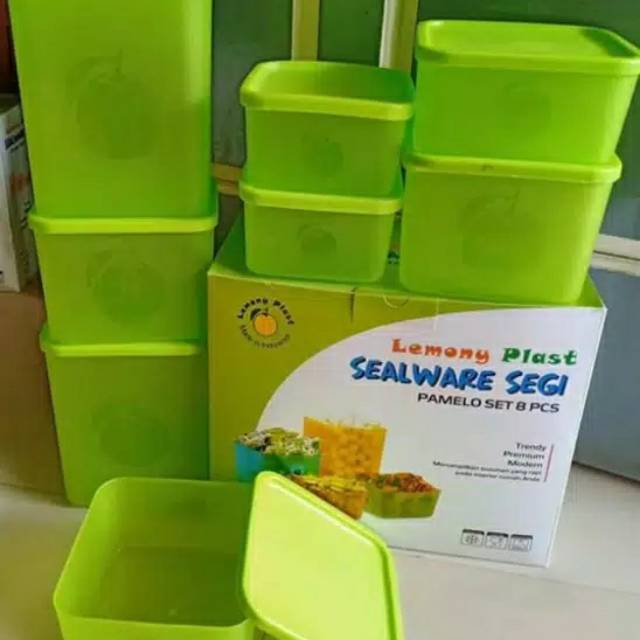[Toples] LEMONY PLAST SEALWARE SEGI PAMELO SET 8 pcs