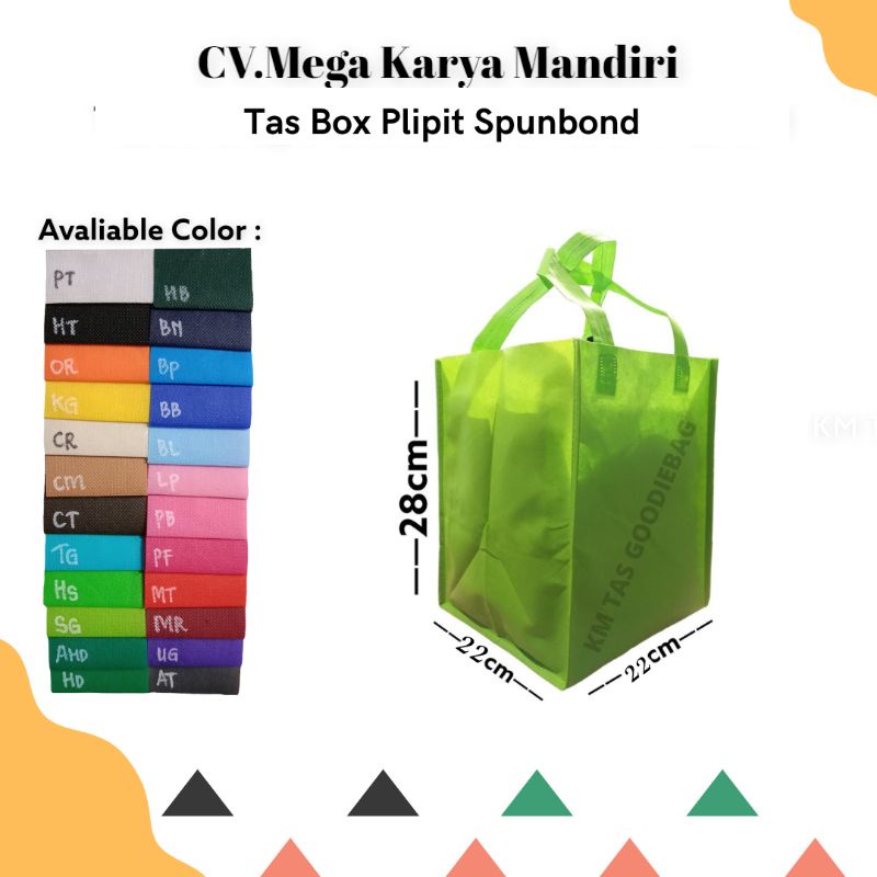 

Goodiebag Box Plipit 22cmx22cm/pcs