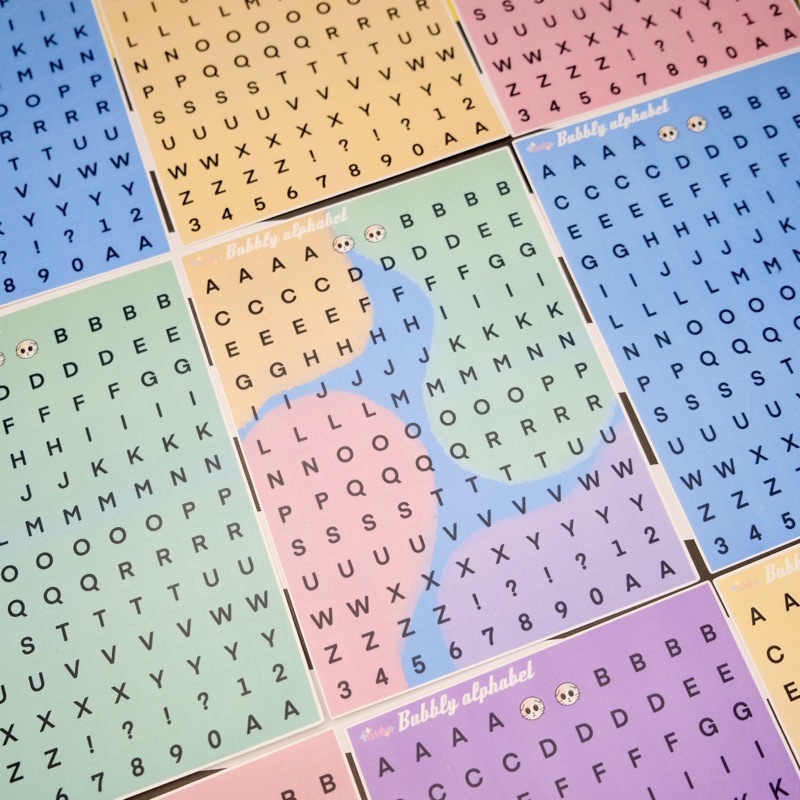 

alphabet sticker kucing waterproof jurnal