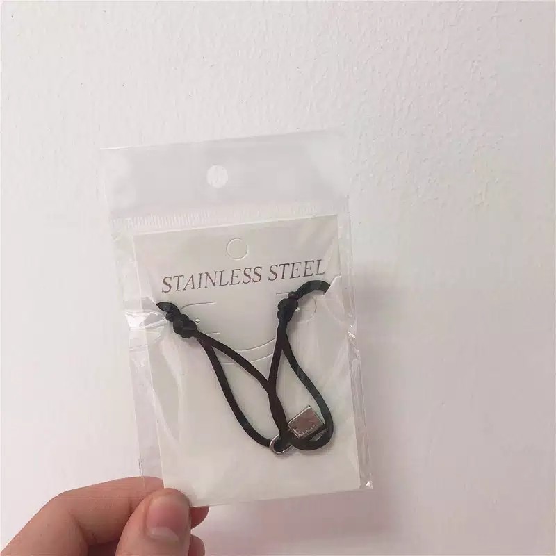 Gelang Tangan BTS V Strap Kepang Gembok KPOP untuk Pria dan Wanita