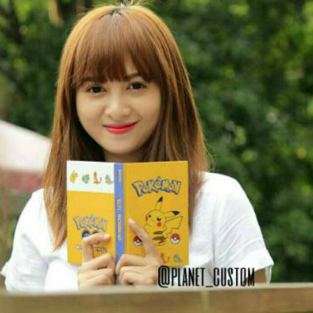 

Aneka Notebook A6 Pokemon Go Pikachu buku catatan unik murah free tambah nama