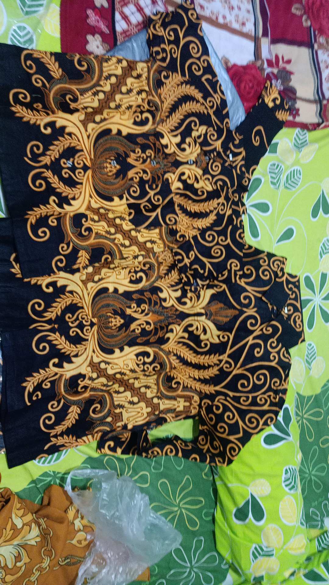 Baju Atasan Kemeja Batik Ayah Dan Anak Motif Kujang//kemeja Batik Keluarga M,l,xl