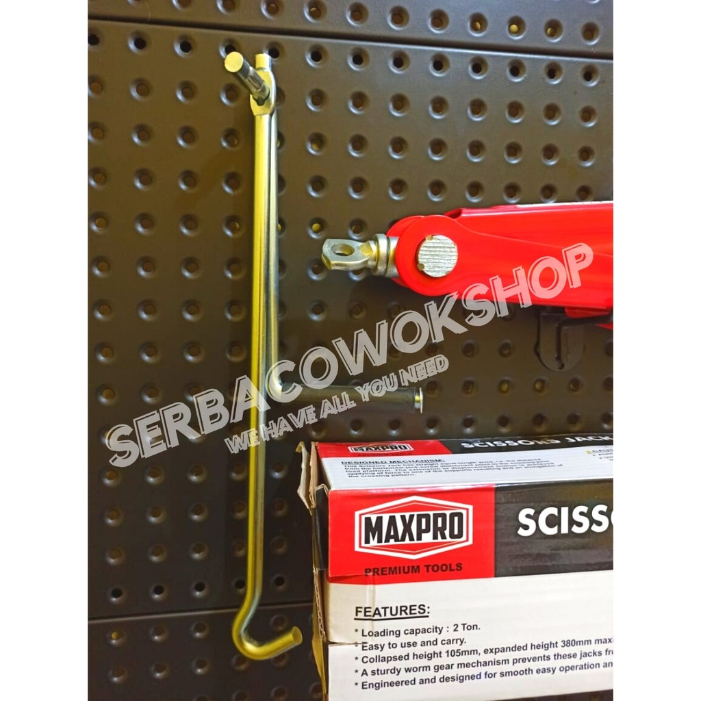 Maxpro Dongkrak Jembatan 2 Ton Merah Scissors Jack 2 T Maxpower Dongkrak Bawaan Mobil Termurah