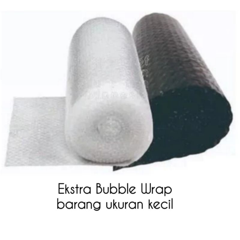 

Bubble Wrap Ekstra Untuk Pembelian Barang Ukuran Kecil
