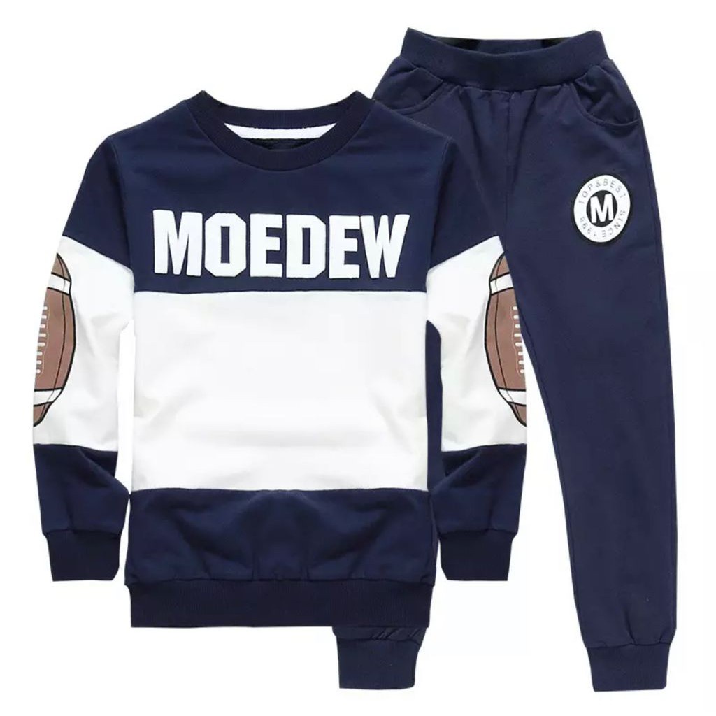 SETELAN SWEATER ANAK LAKI LAKI DAN PEREMPUAN MOTIF MOEDEW 1-5 TAHUN