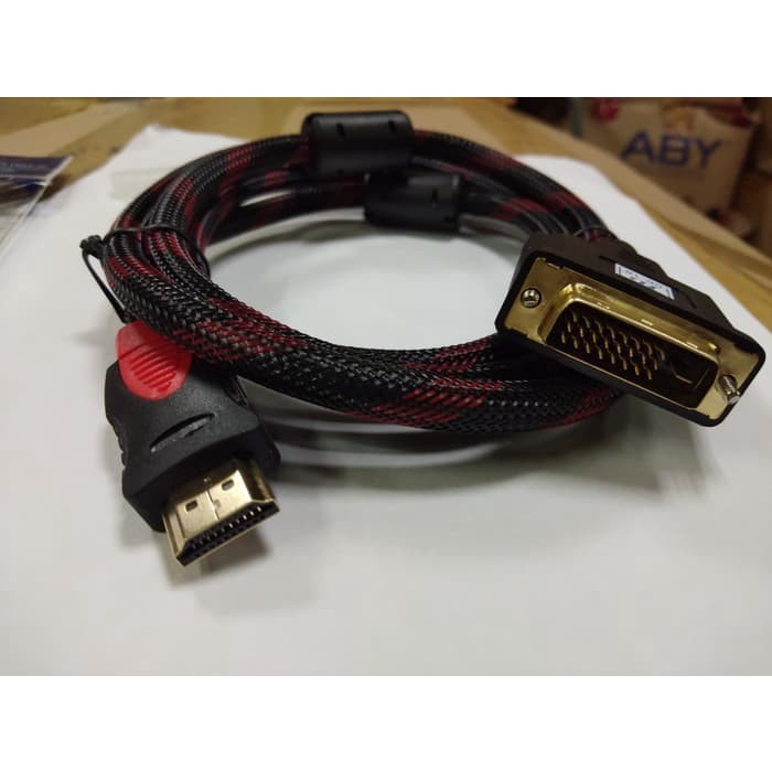 Kabel Dvi 24+1 to Hdmi 1.5m Nyk - Cable dvi male to hdtv male 1.5Meter