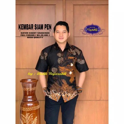 Kembar Siam Kemeja Batik Pria Full Furing Katun Halus Primisima