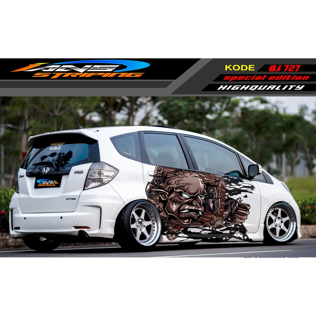 VARIASI STICKER MOBIL HONDA BRIO / JAZZ RS / MOBILIO / AGYA / YARIS / ATOS / STICKER MOBIL