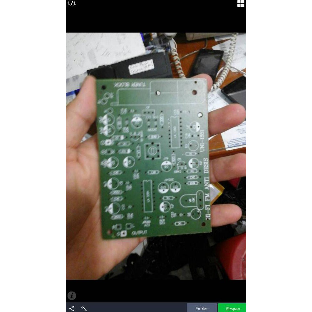 Pcb Tuner Fm Plus Komponen ( Termasuk Tuner Blok ) Blom Disolder Pcmja29