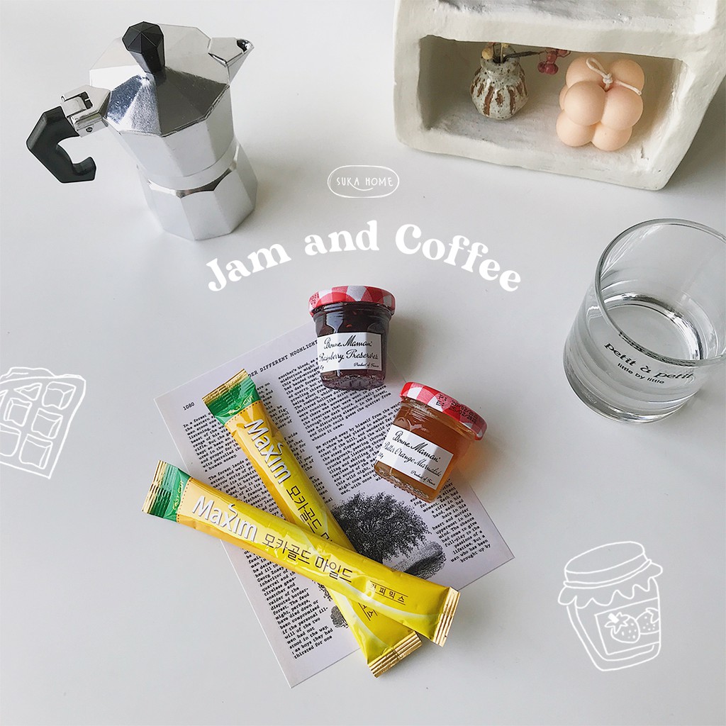 Suka Home Breakfast Kit| Fruit Jam Selection &amp; Korean Instant Coffee | Aneka selai buah &amp; kopi bubuk