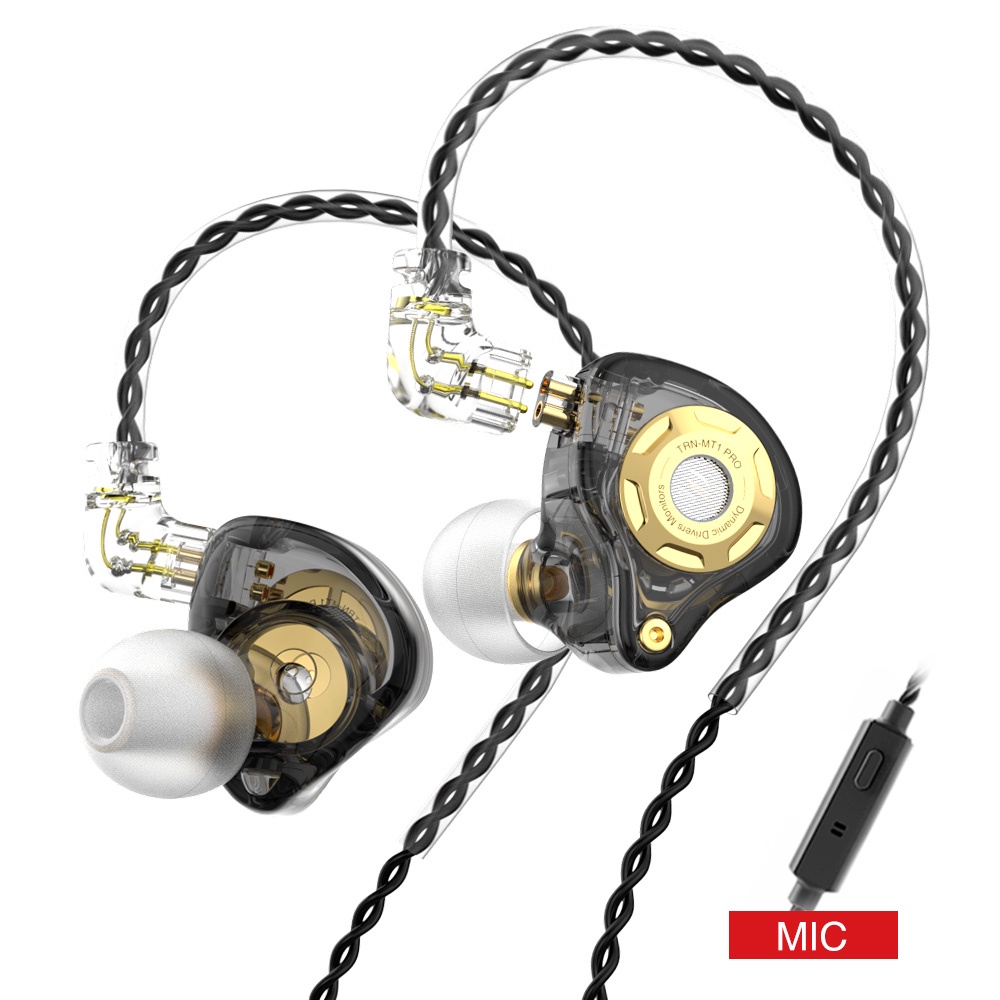 Trn MT1 PRO Earphone In ear HiFI Dynamic Drive Bass Dengan Kabel 2 Pin VX MT1