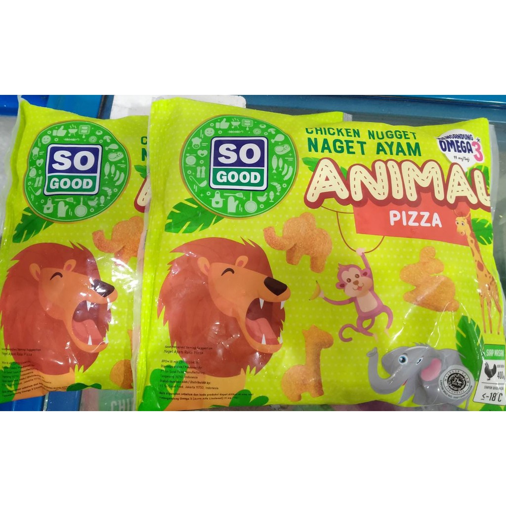 

Promo !! So good Animal chicken nugget / nugget ayam 400g