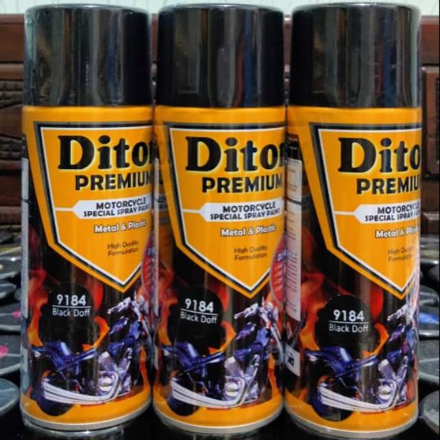 Cat motor diton premium 9184 black doff hitam doff