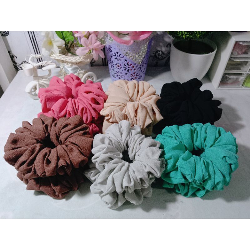 Paket Usaha scrunchie Sedang 12 Pcs Murah