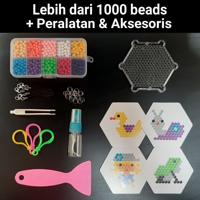 1 Set Mainan Edukasi Anak - Aquabeads / Aquabead / Aqua Bead Beads