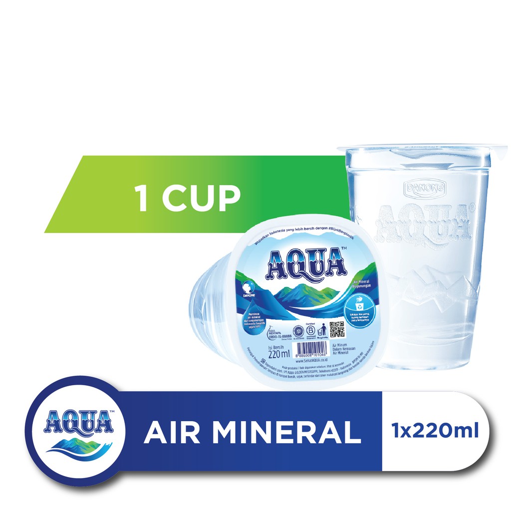 Jual Aqua Air Mineral 220 Ml Indonesiashopee Indonesia 7316