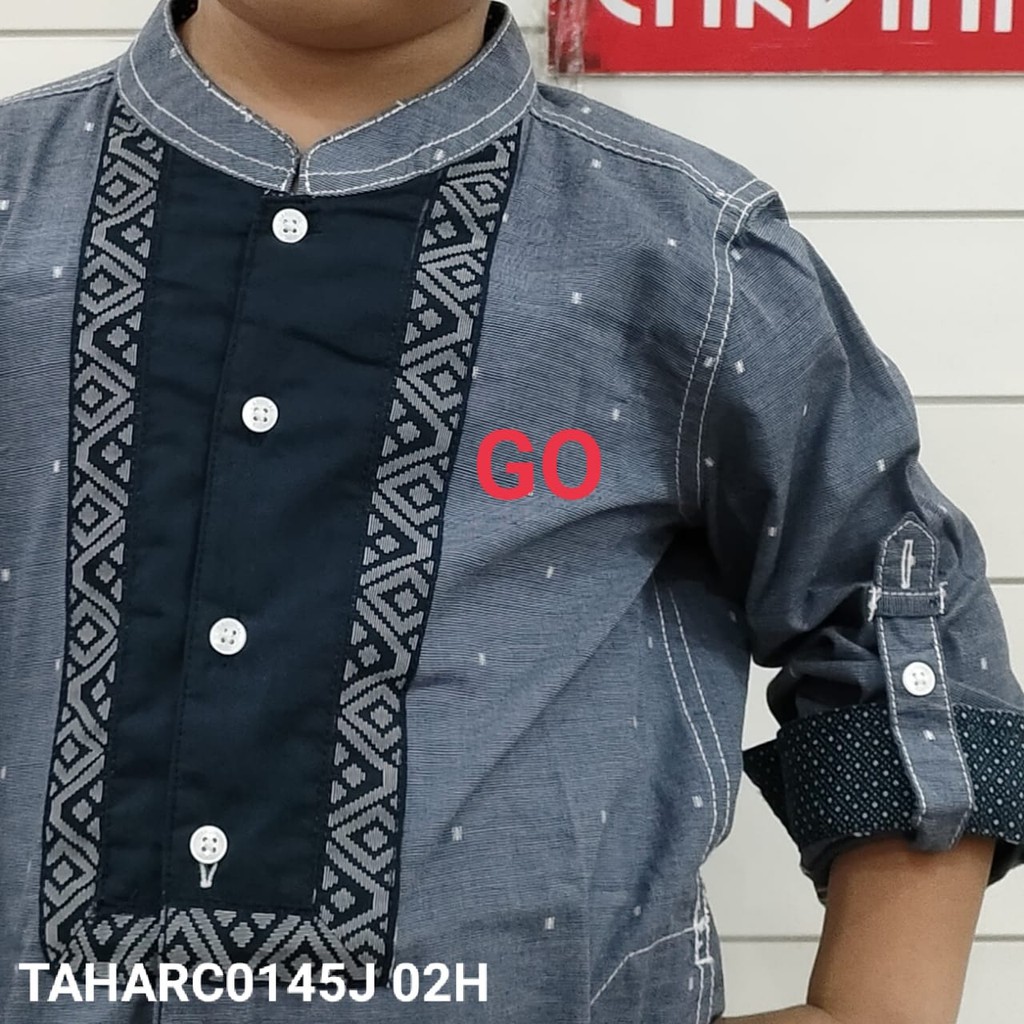 gof JE CARDINAL KIDS KEMEJA KOKO Anak Baju Muslim Panjang Saku Atasan Taqwa Anak Laki Laki