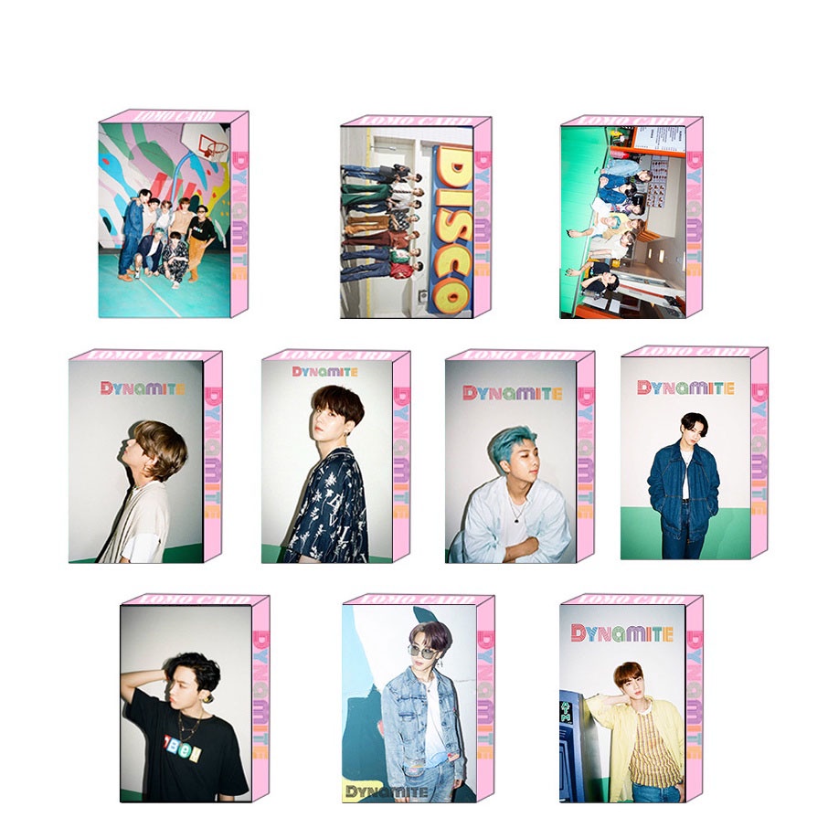 30pcs Kartu Lomo Foto KPOP BTS Album Dynamite