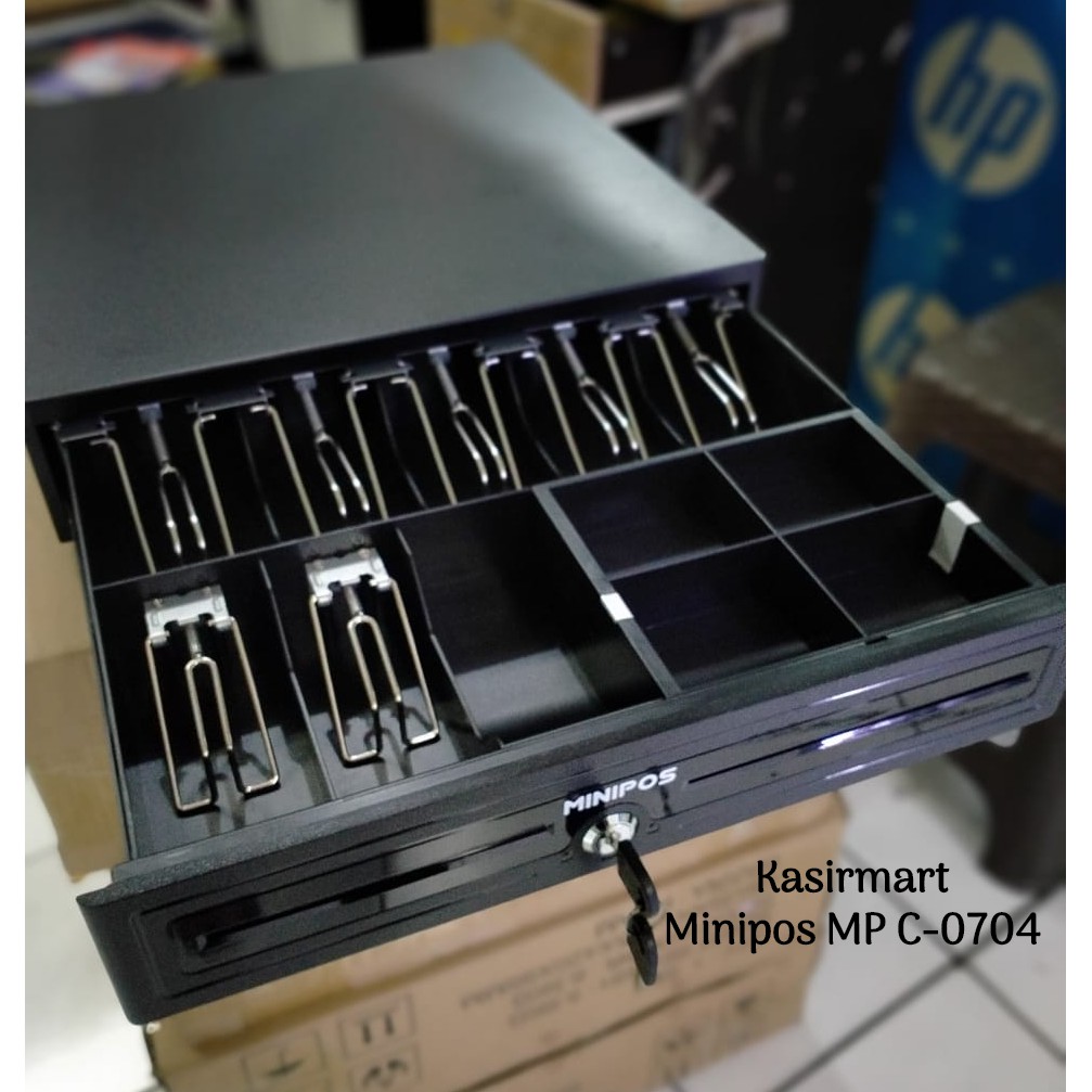 Minipos C0704 Cash Drawer MP-C0704 Box Laci Uang Kasir C 0704 Support RJ11 Buka Otomatis