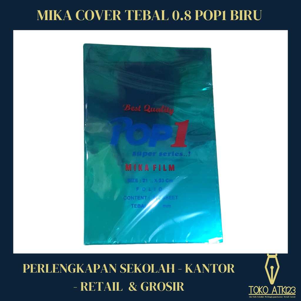 Mika Cover / Mika Jilid / Ukuran Folio Isi 100 lembar Warna Hijau