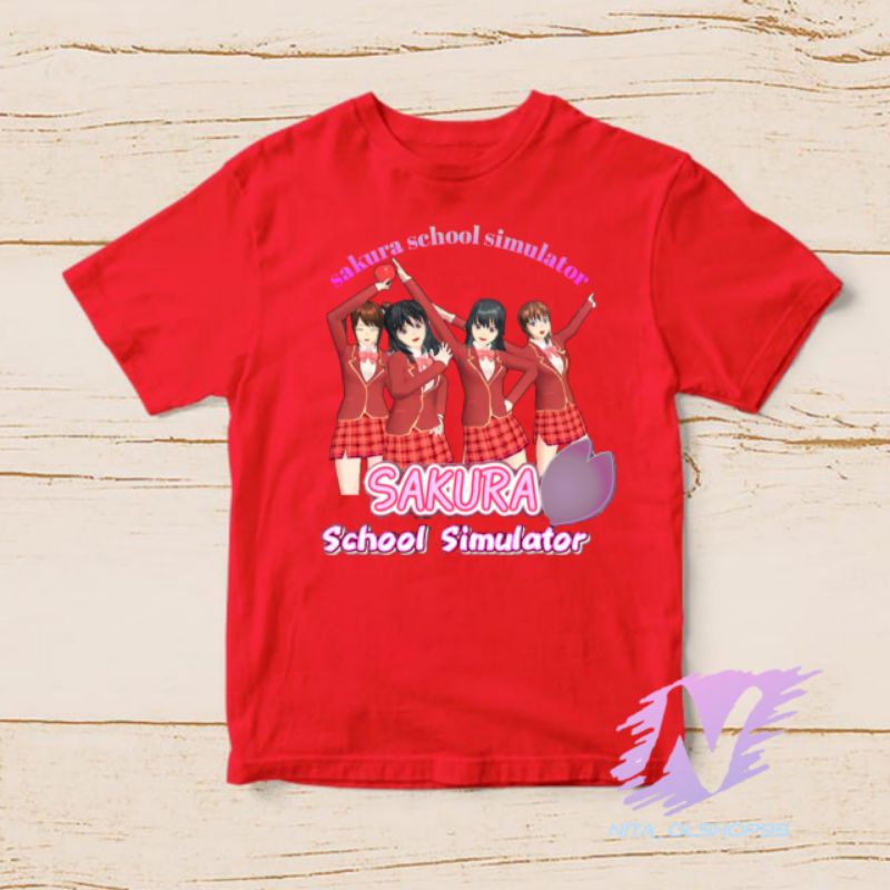 baju sakura school simulator kaos anak sakura