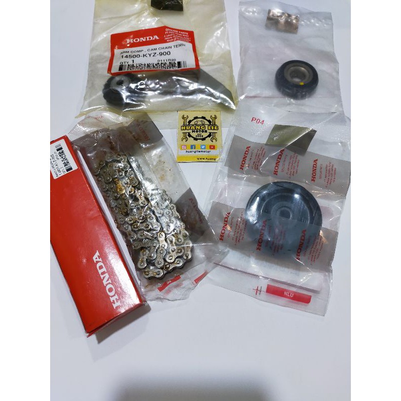 rantai keteng set rol temeng plat tensioner supra x 125 f1 original kyz