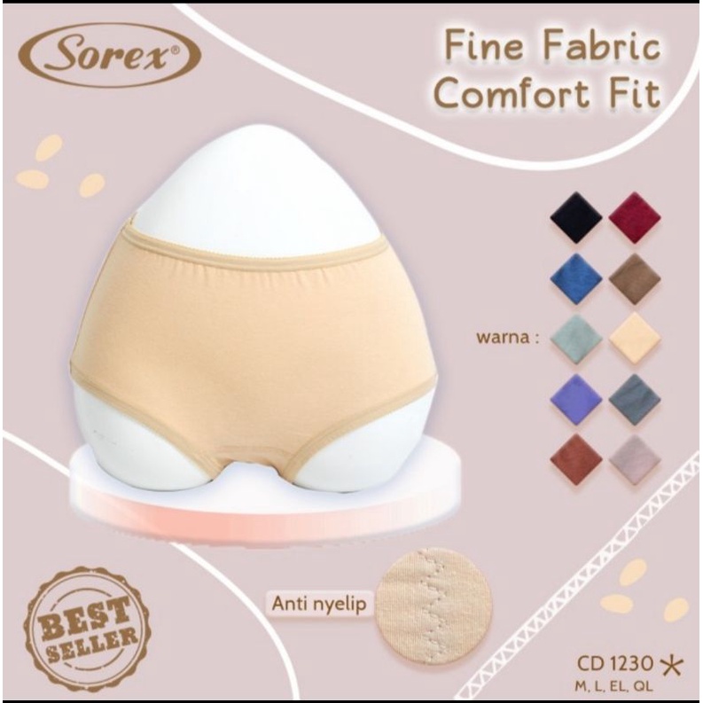 Celana Dalam Wanita  Sorex Midi  1230  M ,L,EL,QL
