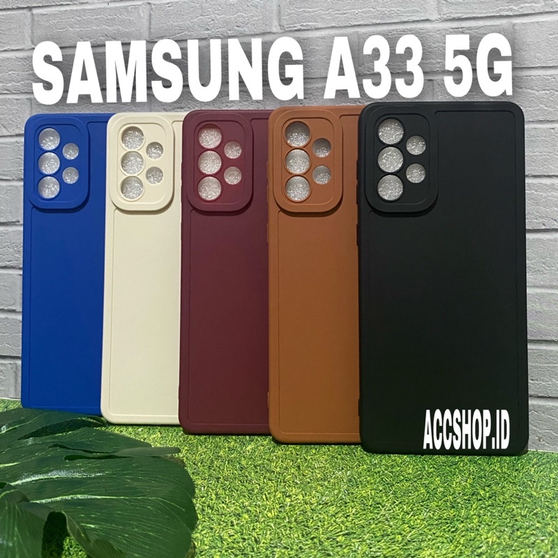 SAMSUNG A33 A53 A73 5G CASE PRO Camera Protect / Case Makaron Soft Case Tpu Protect Kamera Case Matt