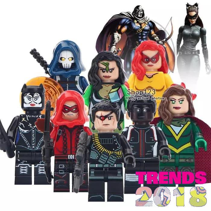 Terbaru Minifigure 8120 Mister Terrific Deadshot Taskmaster Catwoman punisher