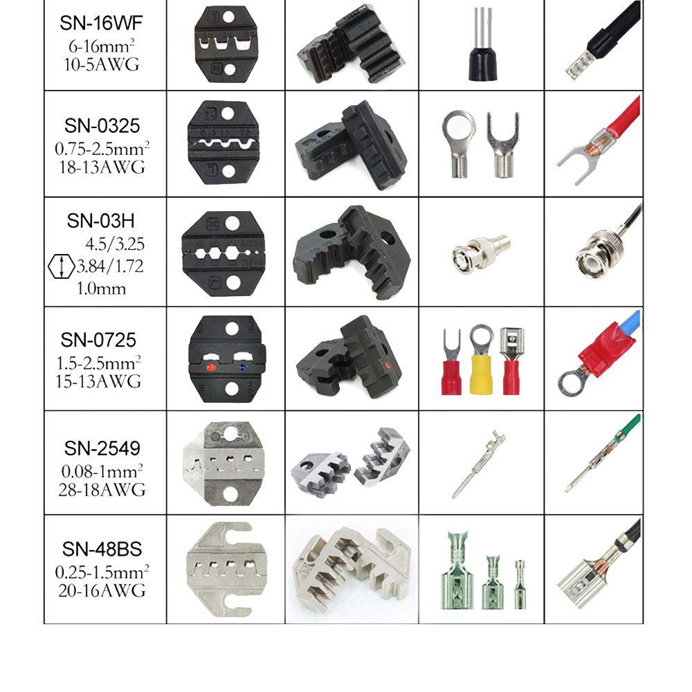 Populer Ferrule Crimp Sets Insert Spring Alat Crimper Kawat Manual Konektor Wire Terminal Crimping Tang Tang Jaws