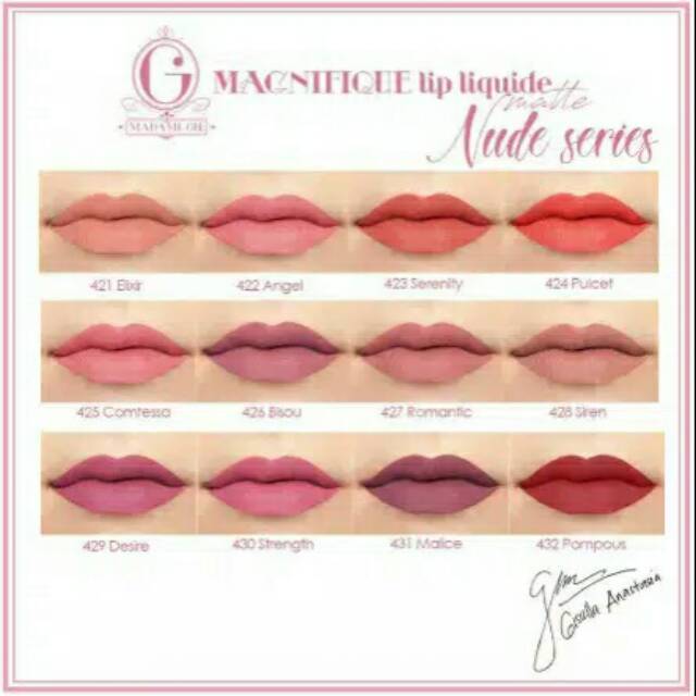 Lip Matte  Madame Gie Nude Series