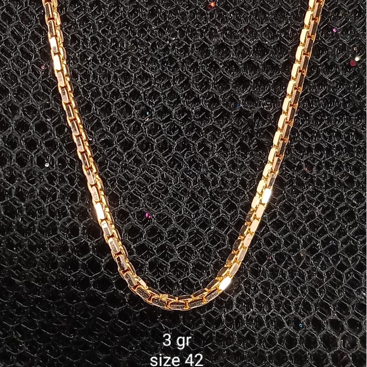 Kalung HITS Emas 17 K - Putih 3gr Kadar 750 - 2479