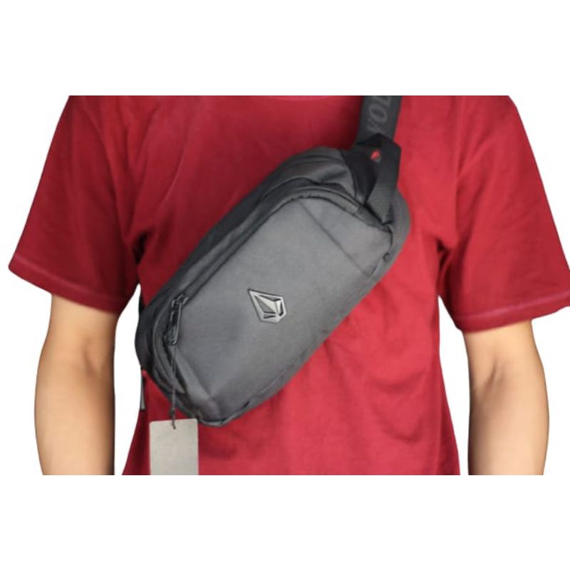 Tas Slempang waistbag VOLCOM Pria / Tas Slempang surfing / Waistbag Grade 0ri Terbaru